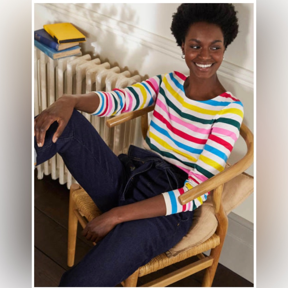 Long-sleeve Boden Breton Top